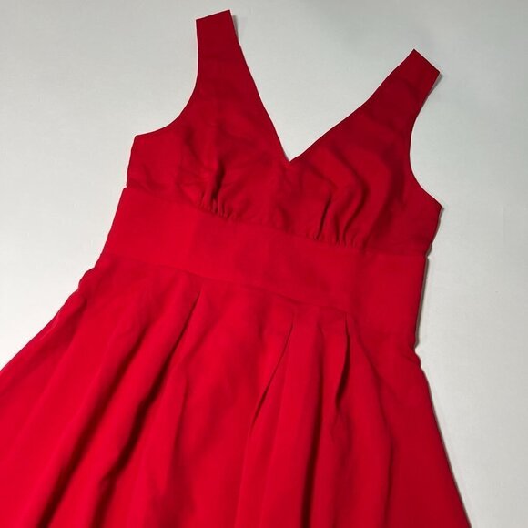 Victoria Secret Size 2 Dress Red V Back Ties Bow - Picture 4 of 12